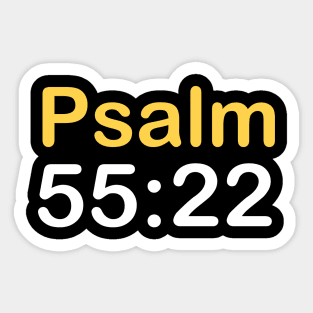 Psalm 55:22 Sticker